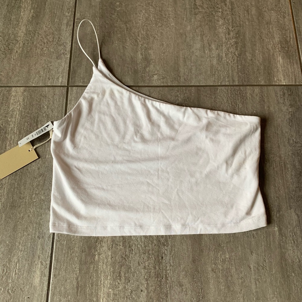 Wilfred one shoulder tank bra top.
